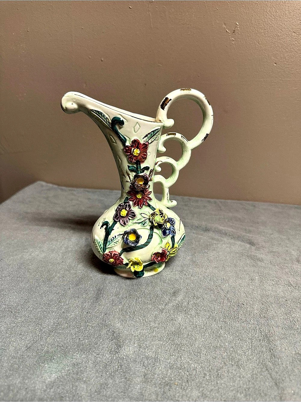 Floral Ceramic Pitcher Decor